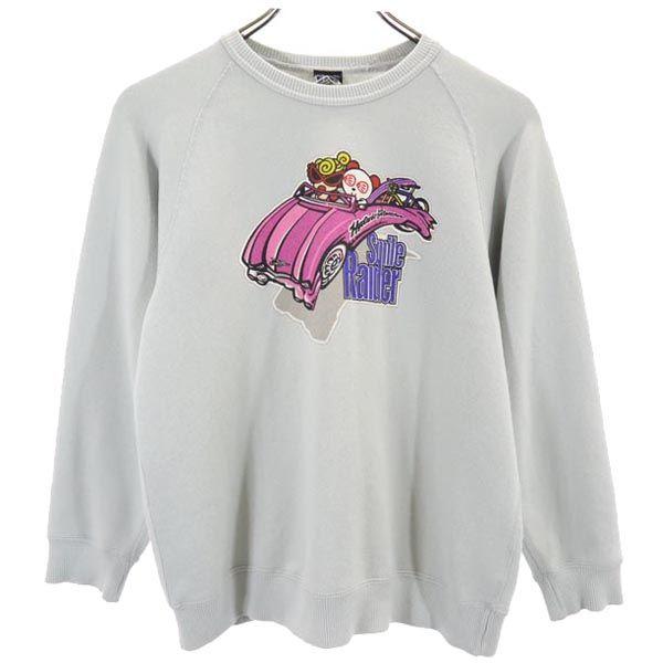 

HYSTERIC Print Long sleeve trainer 140 Gray logo Kid s Used