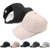 Summer New Ponytail Quick-Drying Sunscreen Hat Fisherman Hat Women Shade Cap UV Protection Soft Top Hat