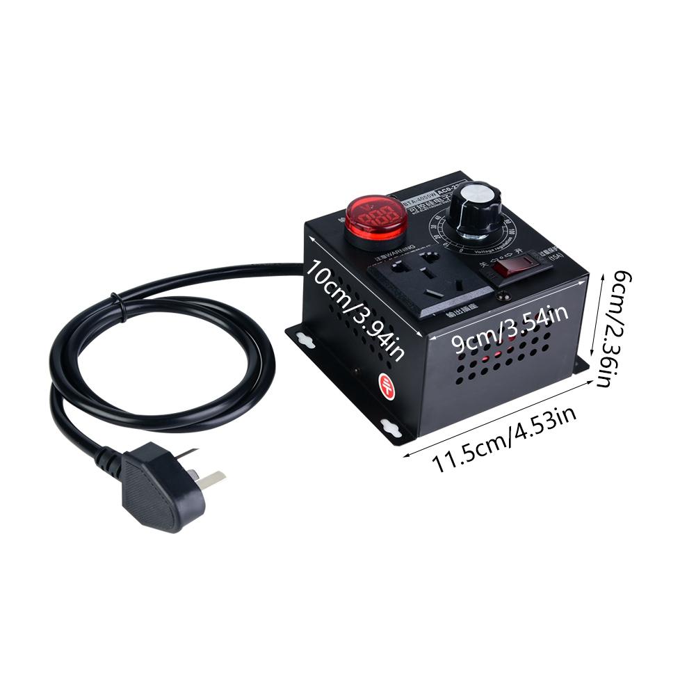 AC 4000W SCR Voltage Regulator Motor Fan Speed Controller Dimmer