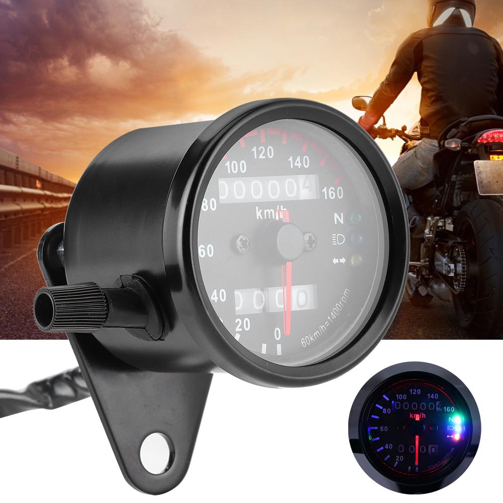 Contachilometri Contagiri Tachimetro LED 12V Stile Retrò Alta Precisione per Motocicletta