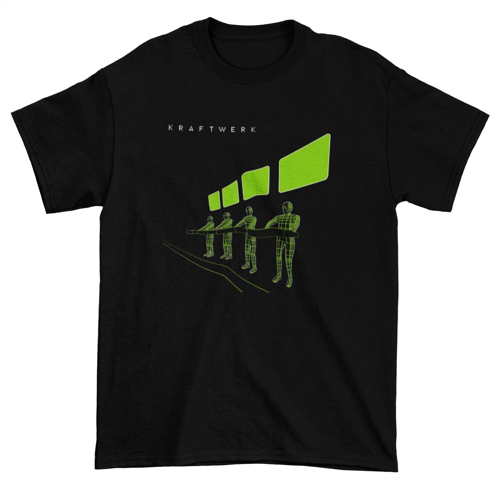 Kraftwerk Remixes T Shirt - Krautrock Electronica Synth Pop Autobahn 3XL