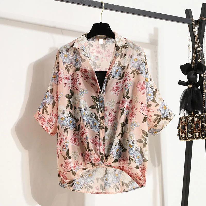 Dámská košile Letní Nadměrná Bavlněná Volná Blůza Ležérní Pulovr s Dlouhým Rukávem Měkká Volná Košile Top