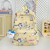 Schoolbag junior high school student backpack Japanese cartoon cute backpack large capacity travel schoolbag junior high school