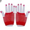 Lady Elastic Dance Costume Dance Party Fingerless Fishnet Mesh Hollow Gloves