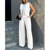 2026 New Fashionable Women's Suit Vest and Wide-Leg Pants Casual Set