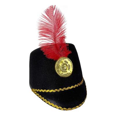 Dress Up Marching Band Hat Vintage Knight Sun Protection Uniform Hat Role Play With Parade Drum Major Hat Festival Fancy