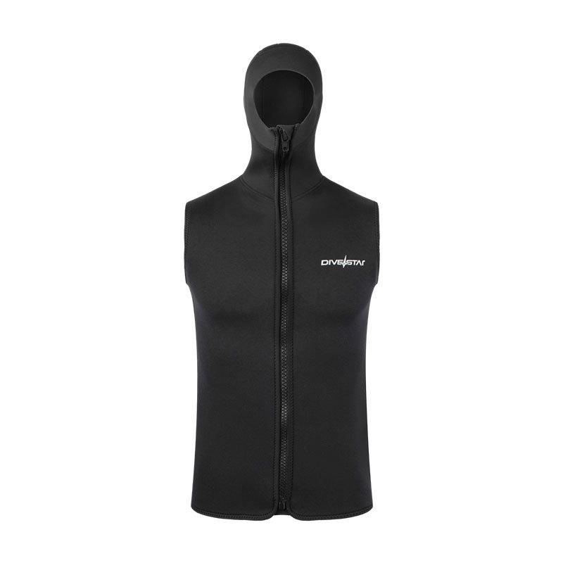 3mm Hooded Sleeveless Wetsuit Vest for Cold Water Surfing & Diving