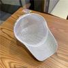Women's Hat Summer Water Diamond Duck Tongue Hat Hollow Breathable Sunshade Hat Baseball Hat