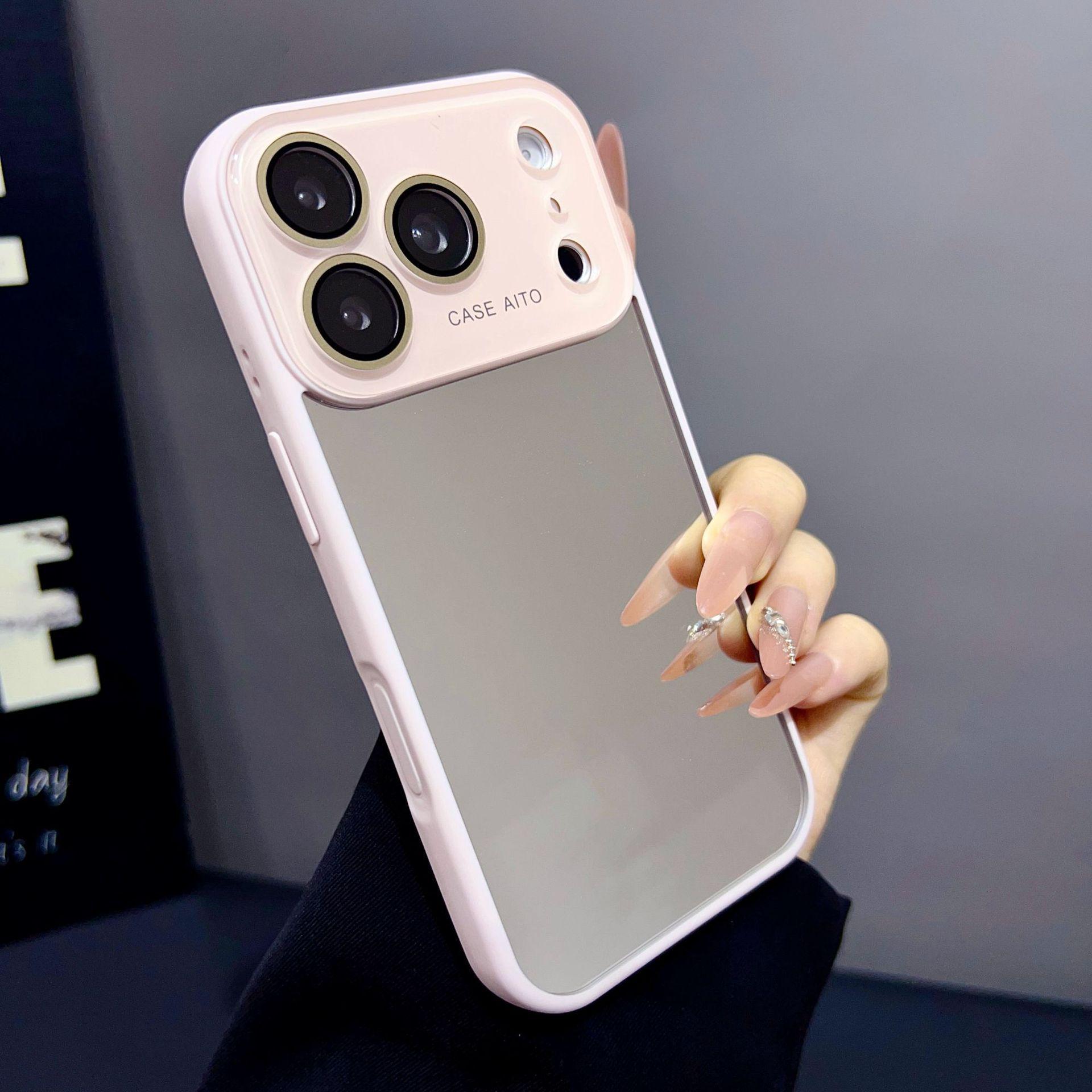 

Apple 17 Pro Max Large Window Makeup Mirror Acrylic iPhone 16 Protective Case iPhone 17 Pro Max