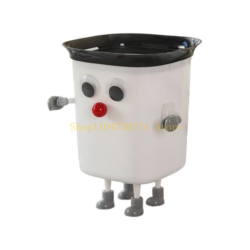 Funny Big Eyes Trash Can Suitable for Home and Office Plastic Trash Can Dustbin top sale