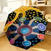 Aboriginal Art Patterns Umbrella 8-Frame for Travel, camping, Casual Lightweight Portable Umbrella, Essential for every family Holidays Gift