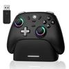 PC Controller with Charging Hall Effect RGB 1000Hz Polling Turbo Vibration 800mAh Compatible with and Dock, Wireless/Wired Connection, 2.4G Receiver,