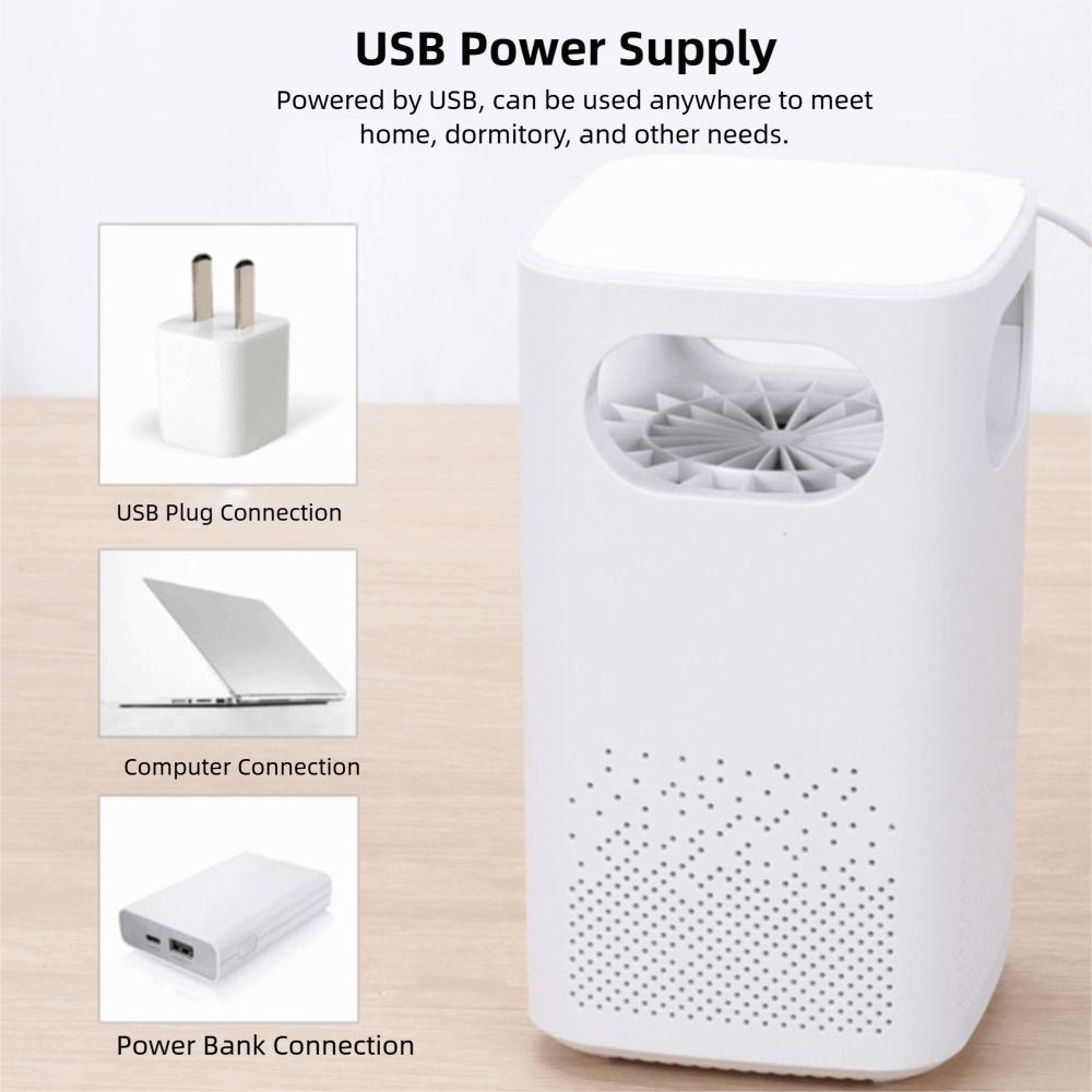 LED Light Mosquito Trap Lamp Silent Pest Catcher Insect Trap Lamp Mosquito Killer Lamp  Household