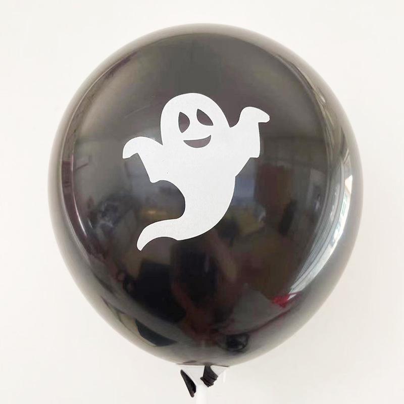 12inch Halloween Ghost Theme Party Decoration Set Skull Tombstone Latex Balloon Ghost Day April Fool's Day Surprise Party