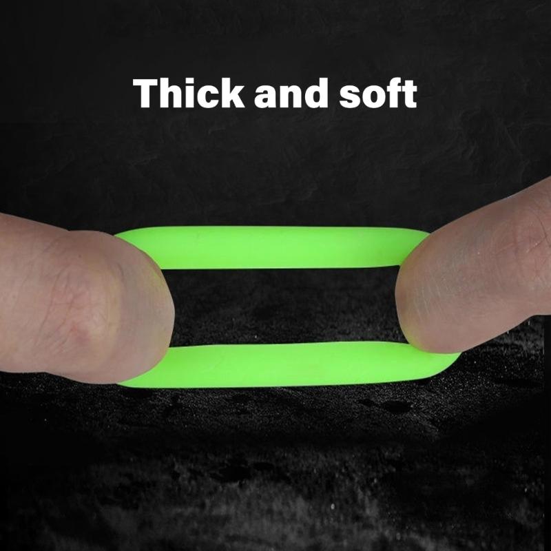 100pcs Silicone O Rings Retaining Clip Fishing Rod Protector Stopper Elastic Rod Stop Rings Fishing Accessory
