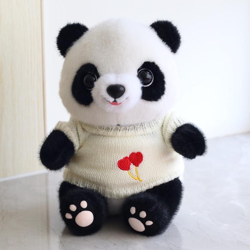 Adorable Giant Panda Plush Toy - Realistic Stuffed Animal for Kids