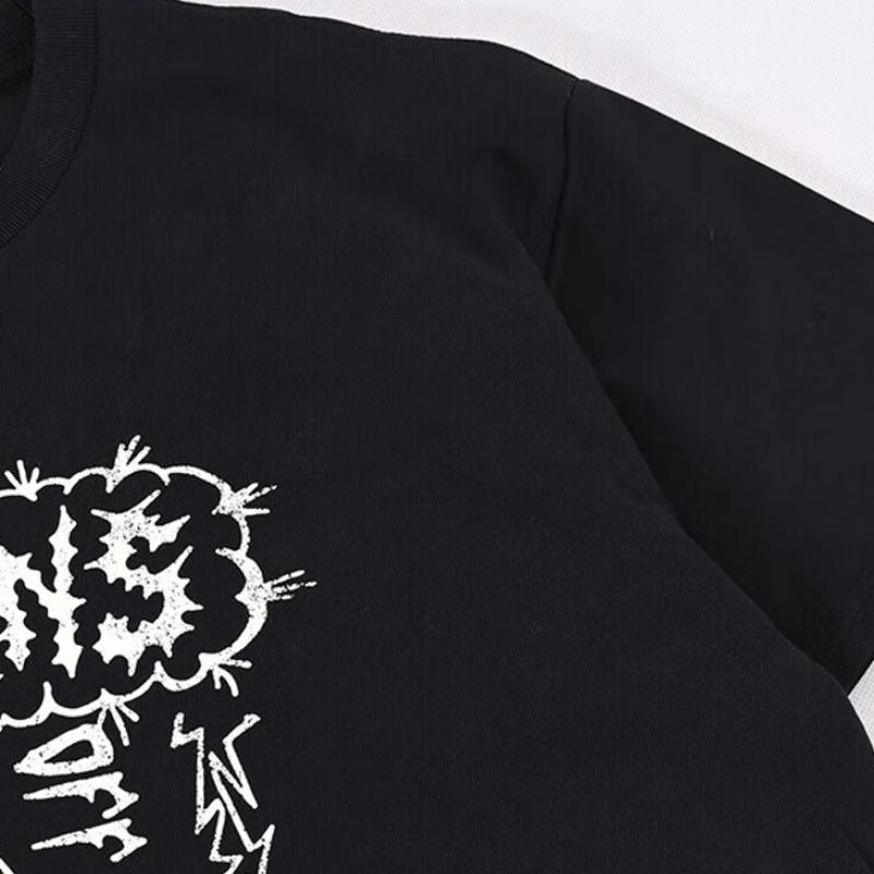 Vans Off The Wall Casual Series Simple Versatile Letter Short Sleeve T-Shirt Men Tops Black VN000GQQBLK