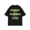 Sunday Running Club TShirt Unisexs and Unisexs Easy Run Coffee Schedule Graphic Tee Streetwear Short Sleeve Casual T Shirt