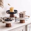Candle Stand Tall Foot Aromatherapy Candle Stand Entrance Storage Tray Ornaments Home Decoration Desktop Ceramic Storage Tray