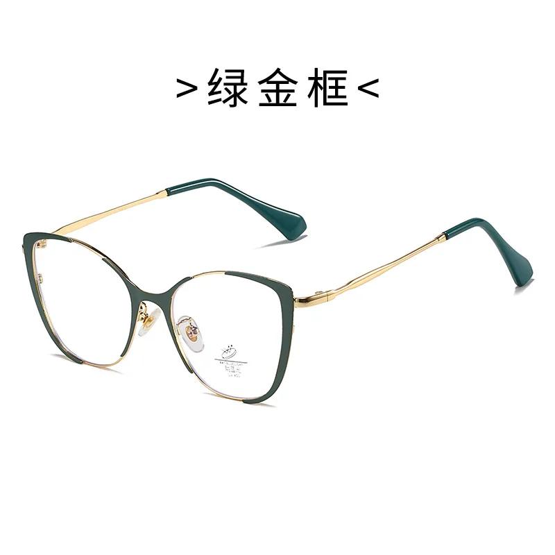 Fashion Luxury Women Cat Eye Glasses Frame Brand Designer Anti-Blue Light Eyewear Optical Glasses Frames Clear Lens
