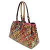Damen Webtasche, Damen Echtleder Tasche, Kuhfell Bunt Retro Lässig Ethno-Stil Damen Schulter Tragbar Umhängetasche