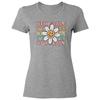 Groovy 4th Grade Flower - Back To School Funny Ladies' Crewneck T-Shirt Unisex T-Shirt