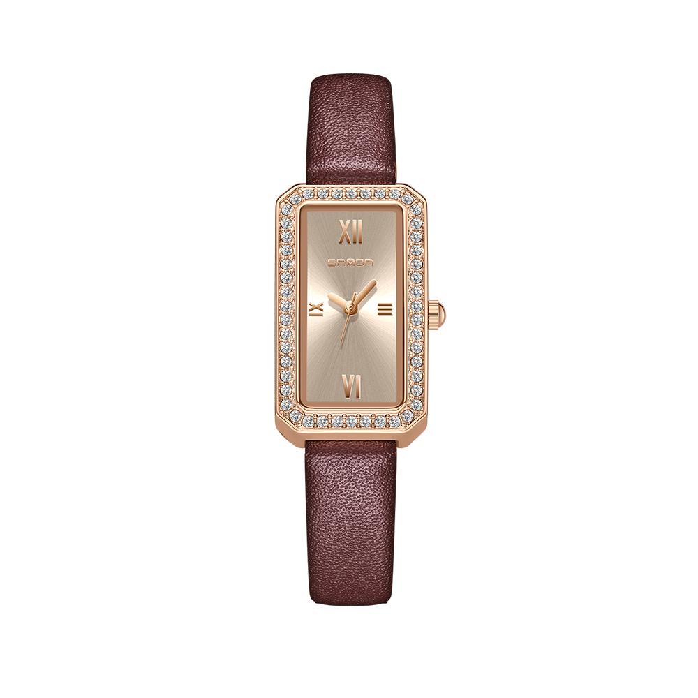 Luxury Fashion Women Quartz Watch Green Dial Student Ladies Diamond Watches for Woman Waterproof Wristwatches Reloj Mujer