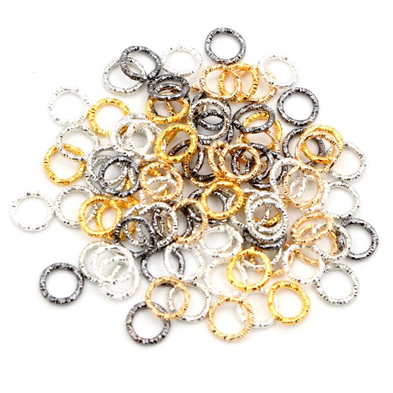 50-100 Stück/Los 8 10 15 18 20mm 5 Farben Biegeringe Runde Gedrehte Sprengringe Verbindungsstücke Für DIY Schmuckzubehör Herstellungsmaterialien