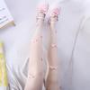 JK Sweet Comfortable Breathable Lolita Female Stockings Ultra-thin Pantyhose Pearl Women Bow Tights