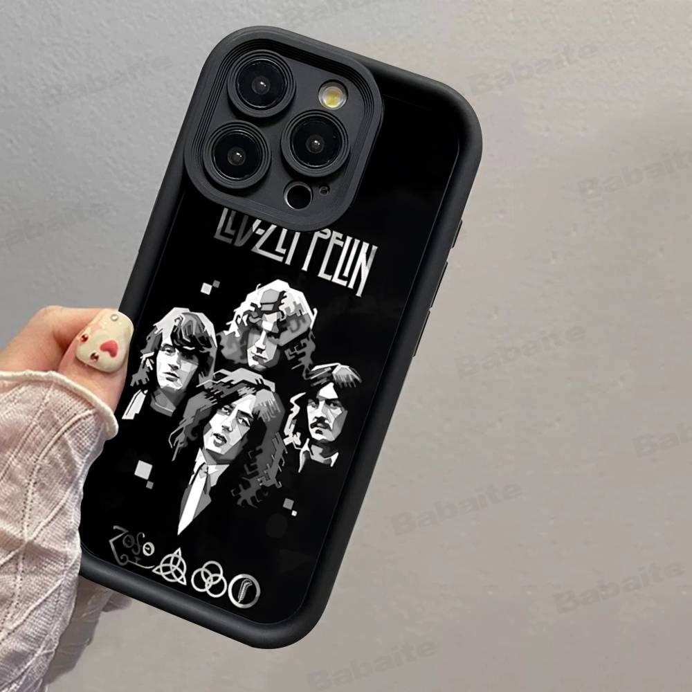 Rock L-Led Vintage Band Z-Zeppelin Phone Case For IPhone 17 16 15 14 13 12 11 Pro Max 16E Plus INS Soft Cover