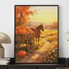 Halloween Diamond Painting Kit Handmade Diy Horse Pumpkin Farm Painting Home Decoration Painting