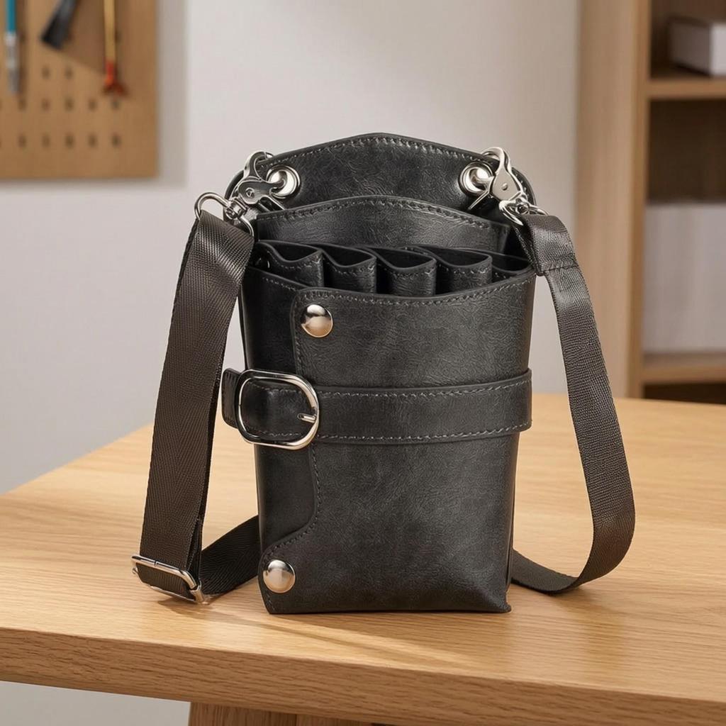 Pouch with Shoulder Belt Long-Lasting Sturdy for Hair Salon, Barbers