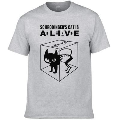 2024 Summer Cotton Schrodinger's Cat Printed Short Sleeves Men T Shirt Casual Tees The Big Bang Theory Mens T-shirt #247