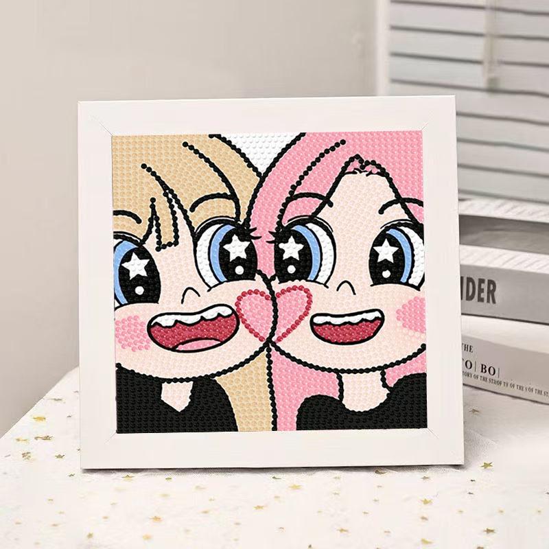 High-End Diamond Painting Diy Van Gogh Starry Sky Cat Creative Handmade Toy Table Decoration Diamond Painting With Frame
