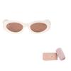 MIU MIU Simple Modern Fashion Oval Sunglasses Women Sunglasses Milk-White SMU11W_E21D_FE90Q_C_054