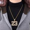No. 23 Hip-Hop Pendant Necklace - Versatile Men's Sweater Jewelry