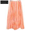 PLEATS PLEASE PP73-JF673 17AW Orange X White Stripe Deformed Wide Pants Bottoms 3 OrangeUsed