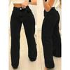 Women's Plus Size Wide Leg Jeans High Waist Slim Fit Straight Leg Retro Ladies Jeans