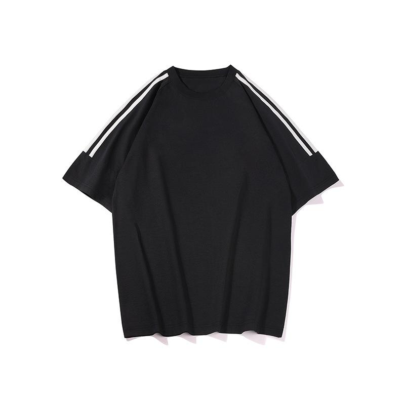 Solid-Color Crew-Neck Short-Sleeve T-Shirt Summer Men's Casual Versatile High-End Fashionable Top