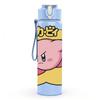 1PC Yellow Cartoon Pig 750ml sports water bottle leakproof straw lid outdoor office home