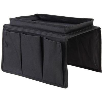 Organisateur De Canapé - LIBATTER - Noir - 2 Grandes Poches - 3 Poches Externes