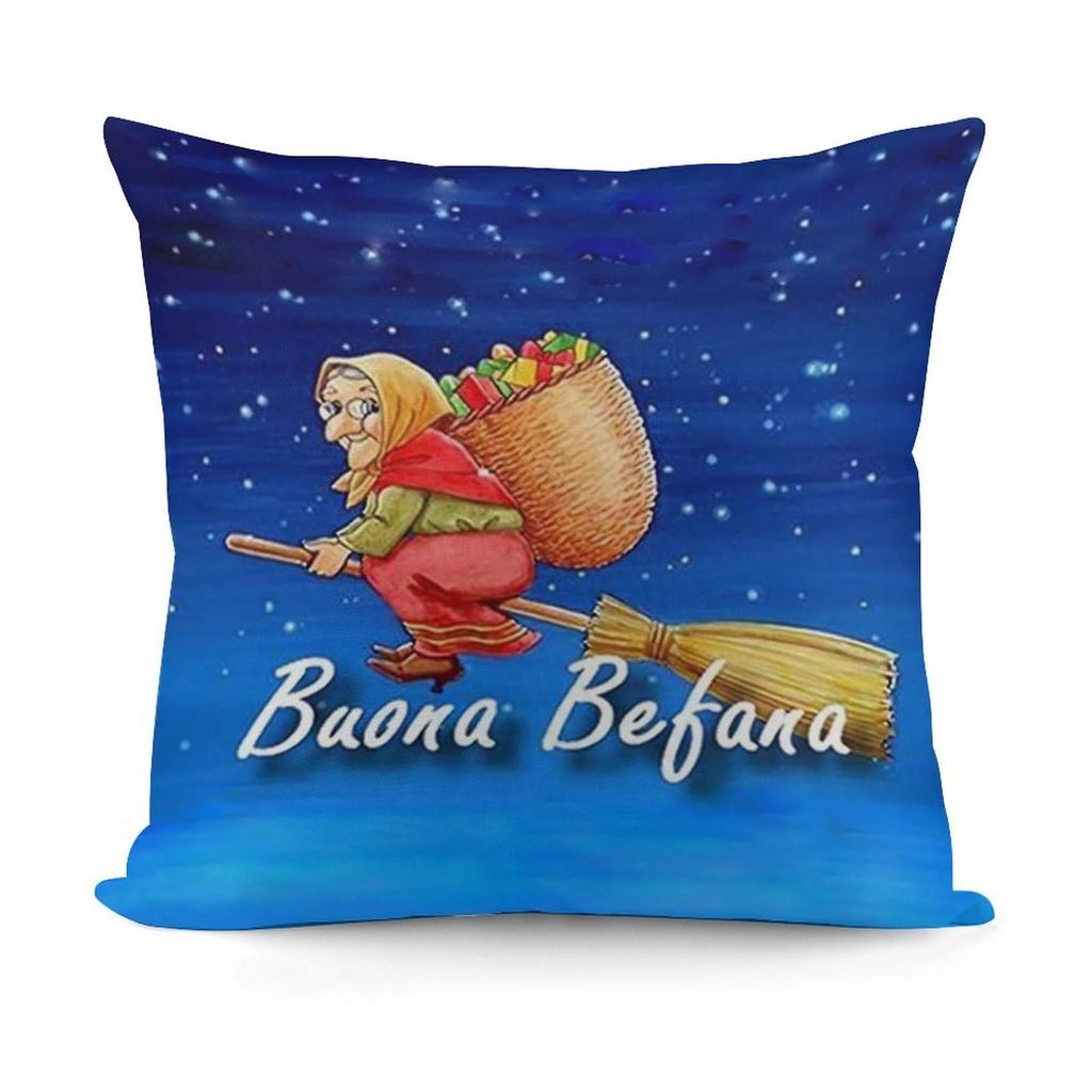 Funny Dog Antlers Pillowcase, Cute Christmas Terrier Print, Holiday Home Decor Cushion Cover, Soft Fabric
