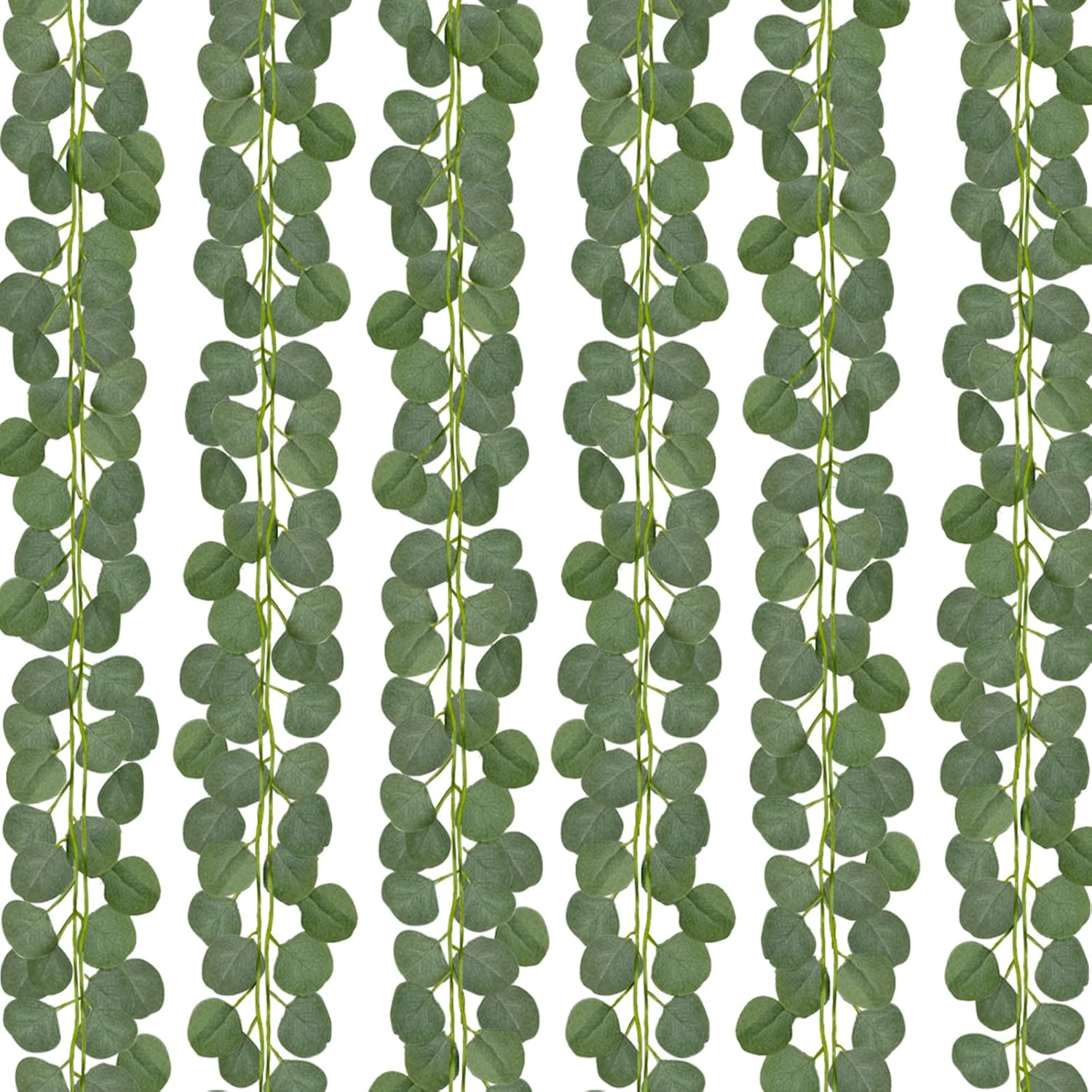 

200СМ Искусственные растения Зеленые листья эвкалипта Лоза плюща Декор для дома комнаты Свадебный декор Оптом Сделай сам Подвесная гирлянда Искусственные растения Дешево 10pcs зелёный