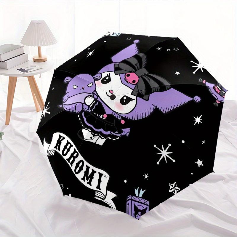 1pc Kuromi Cute Fantasy Artwork Umbrella with Plastic Handle,Suitable for All Seasons Home Travel Outdoor UmbrellaSanlio013