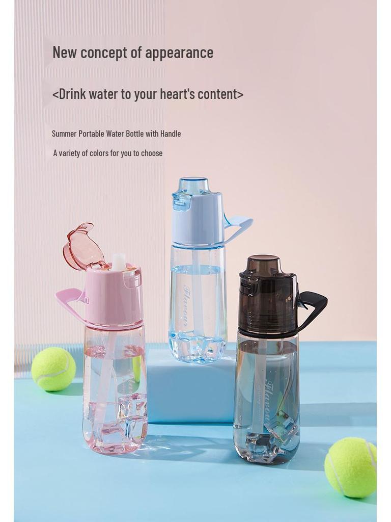 Multi-Flavor Fun Water Bottle for Kids: Fruit-Flavored, Aroma Scent, Spray Feature, Flavor-Changing