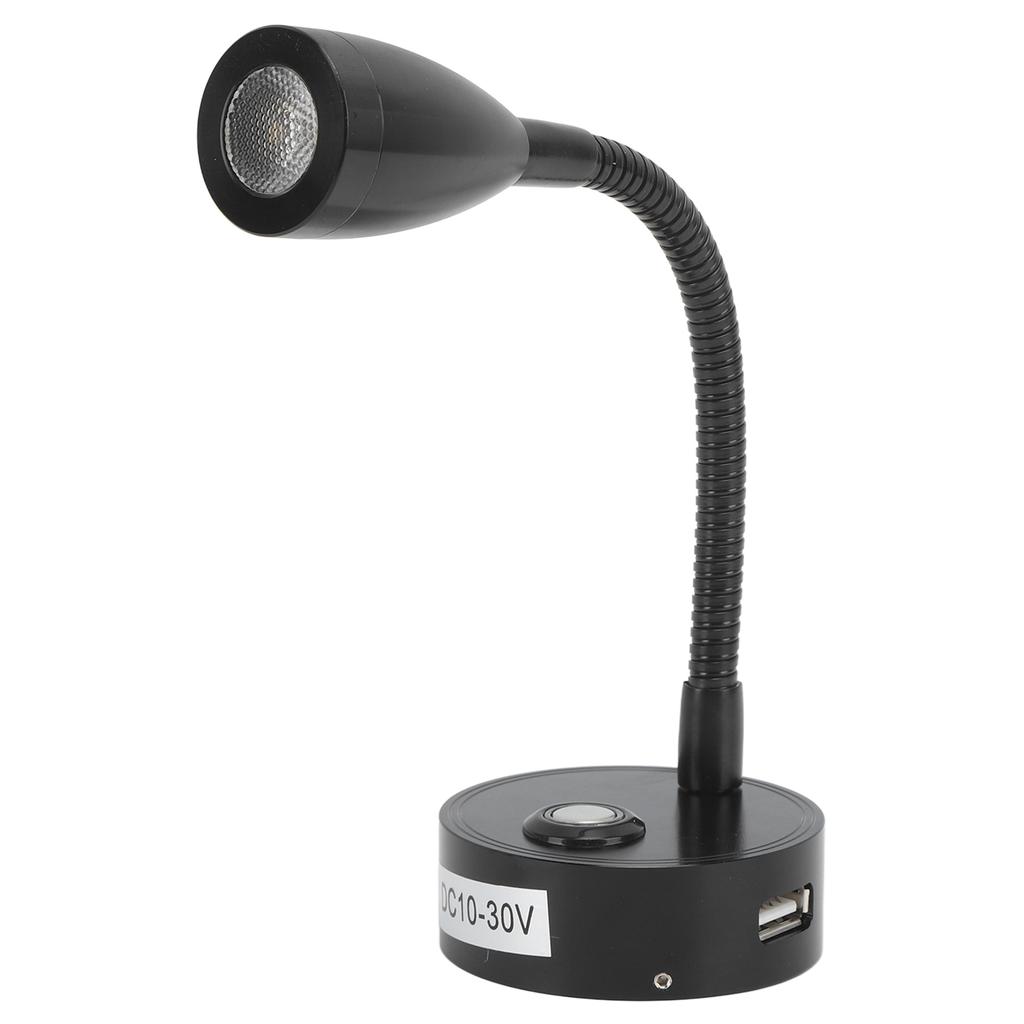 Reading Light DC10V to 30V High Brightness Adjustable Color Temperature LED RV Bedside Lamp for Trucks Campers Ships