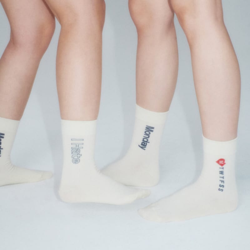 I Hate Monday [2nd Reorder] [IHM250319] I Hate Monday 3 Socks