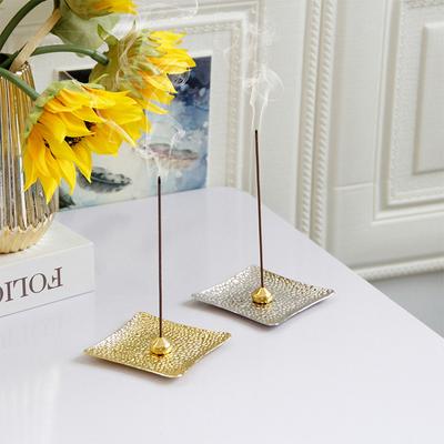 Metal Incense Holder Mini Zen Meditation Holder for Wood Chips Sticks Aromatherapy Stand Incense Burner Home Decor Gift