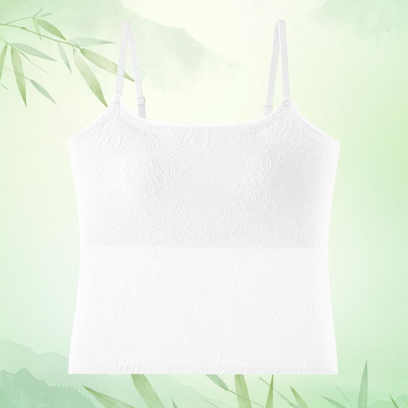 Элегантный бесшовный жаккардовый корректирующий топ-камисоль с текстурой M (80-110 Jin)