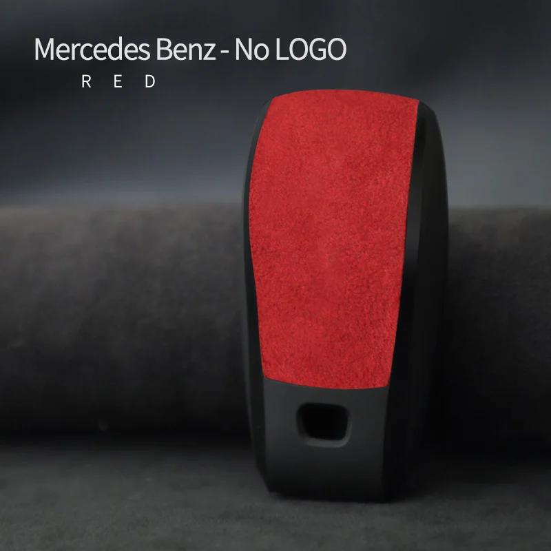 Lkurz6 2026 Hot Car Sticker Car Key Bag Alcantara Suede For Mercedes Benz A, C, E, S, G, Clase W177, W205, W213, W222, X167, GLC, CLA,
